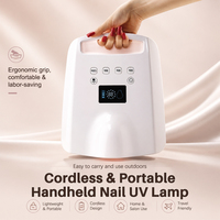 Lampu UV LED Nail Art 128W Dual Zone Sensor Terbaru 2027, Pengeringan Cepat, Dapat Diisi Ulang, Profesional, Portabel, Untuk Salon dan Rumah