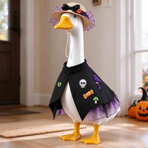 Disfraz de Bruja para Ganso de Porche, Vestido de 23 Pulgadas para Ganso de Porche, Ropa de Diseño para Mascotas para Jardín, Césped, Patio y Exteriores - Product Image 6