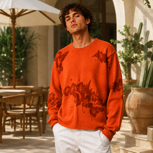 Suéter Jacquard Verde con Diseño <span class=keywords><strong>de</strong></span> Piña y Corazón, Chaqueta con Letras <span class=keywords><strong>de</strong></span> <span class=keywords><strong>Amor</strong></span> y Monograma, Suéter <span class=keywords><strong>de</strong></span> Punto Jacquard Floral Nórdico <span class=keywords><strong>para</strong></span> Hombre - Product Image 2