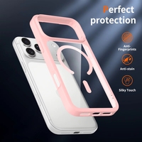 Coque de téléphone magnétique transparente pour iPhone 18 17 Pro, antichoc, anti-jaunissement, design mignon, logo personnalisé