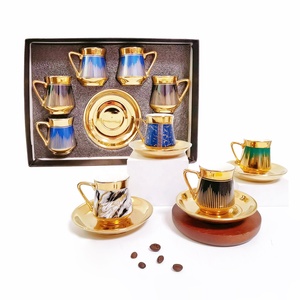 Ensemble de 6 tasses à café <span class=keywords><strong>Expresso</strong></span> européen turc, ensemble de 6 tasses à café pour cadeau professionnel promotionnel - Product Image 1