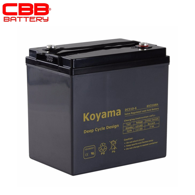 Long Life 6V 12V AGM VRLA Acid Battery Heavy Duty 100AH 110AH 200AH 210AH Sealed Lead Battery with High Cycling Capabilities