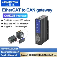 EtherCAT 转 CAN 协议模块，与 CODESYS TwinCAT 软件兼容，适用于 Beckhoff、Omron、Delta、Inovance EC2-CA-M02 AMSAMOTION