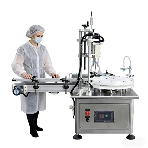 آلة YETO YT-AFC026 الأوتوماتيكية ذات الرأس الواحد لتعبئة وتغطية وضغط زجاجات مستحضرات التجميل والعطور السائلة - Product Image 1