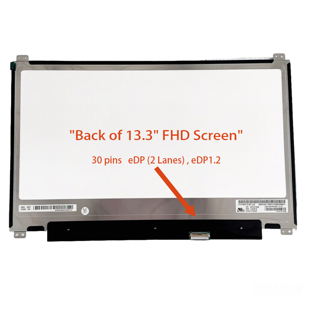 LP133WF2-SPL8 13.3" FHD 1920x1080 IPS Laptop Screen 30-Pin EDP1.2 2-Lane Non-Touch Business Use 250 Nits 60Hz 46% NTSC Display