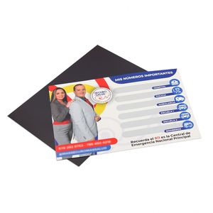 Imán de Refrigerador Personalizado con Diseño Atractivo, Imán Magnético Promocional Publicitario del Tamaño de una Tarjeta de Visita con Impresión en Lámina - Product Image 4