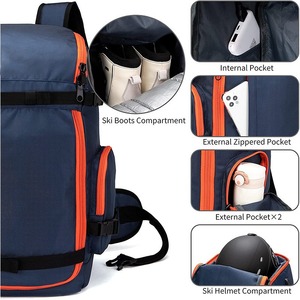 <strong>Outdoor</strong> Ski <strong>Boots</strong> Sports Backpack Waterproof Multi-functional Dry and Wet Separation Ski Helmet Equipment Backpack <strong>Storage</strong> - Product Image 3