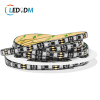 Bande lumineuse LED flexible SPI RGB RGBW WS2811 WS2814A, 3 LED par pixel, adressable, 12 V, bandes lumineuses programmables pour fête/événement