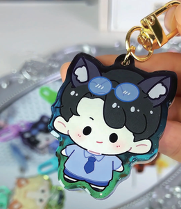 Regalos Promocionales Empresariales con Logotipo Personalizado de Anime, Llavero Acrílico Transparente con Encanto Agitador, Llavero Acrílico Transparente Impreso Personalizado - Product Image 4