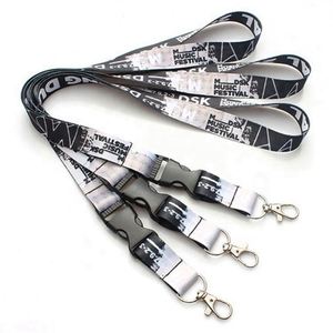 Designer Custom Printed Logo Neck Breakaway <b>Lanyard</b> Keychain Offset Silk Screen Printing Made From Durable <b>Polyester</b> Option - Product Image 1