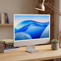 Potente Computadora Todo en Uno de Escritorio AIO de 23.8 Pulgadas, Intel I5-12450H, NVMe PCIe 4.0 SSD, Pantalla IPS FHD 1080P, para Oficina