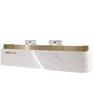 Mostrador de Recepción Personalizado de Plástico Reforzado con Fibra de Vidrio B036 - Diseño Moderno, Resistente a la Corrosión, para Uso Comercial en Hoteles y Escuelas - Product Image 1