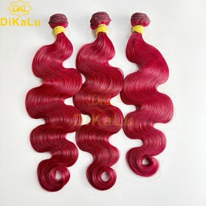 도매 맞춤형 컬러 천연 생인모 인디언 큐티클 정렬 레미 헤어 번들 인모 연장 10''-50'' DKL 브랜드 - Product Image 4