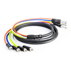 OEM fabrika profesyonel 4/6/8/12/16 kanal RCA erkek 6.3 Mono Jack ses yılanı kablosu