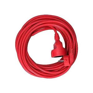 prolongador 1 toma 2p+t, 16a 250v~, <b>25m</b> cable h05vv-f 3g1,5mm rojo para conectar dispositivos elctricos de forma segura. - Product Image 1