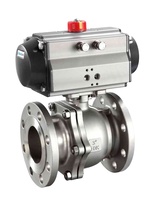 Vanne à boisseau sphérique industrielle en acier inoxydable, haute température, haute pression, vanne à commande pneumatique pour eau, gaz, vanne pneumatique