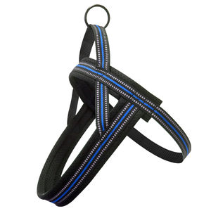 Desain baru Fashion anjing berwarna <span class=keywords><strong>Harness</strong></span> Breathable <span class=keywords><strong>Puppy</strong></span> tali dada sederhana nilon melebar reflektif tepi bungkus gesper - Product Image 5