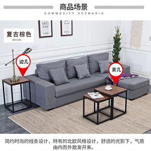 <span class=keywords><strong>Table</strong></span> <span class=keywords><strong>basse</strong></span> confortable et minimaliste en bois et métal, couleur crème, sur pieds, mobile, à double cercle, pour balcon - Product Image 5
