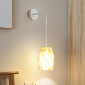 Romantisch und gemütlich schlafzimmer nachttisch-wandlampe schöner 3D-druck wohnzimmer hintergrund-wandlicht weiß für <span class=keywords><strong>hotem</strong></span> heim - Product Image 2