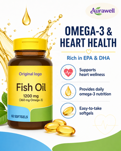 Cápsulas de Aceite de Pescado Omega 3 de 1000 mg, 60/90/200 Cápsulas Blandas, Suplemento de Omega 3 - Product Image 2