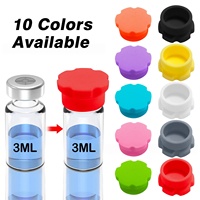 Bouchon de bouteille en silicone multicolore 13mm 20mm, capuchon d'étanchéité en caoutchouc de haute qualité en vrac pour flacons d'injection de poudre lyophilisée
