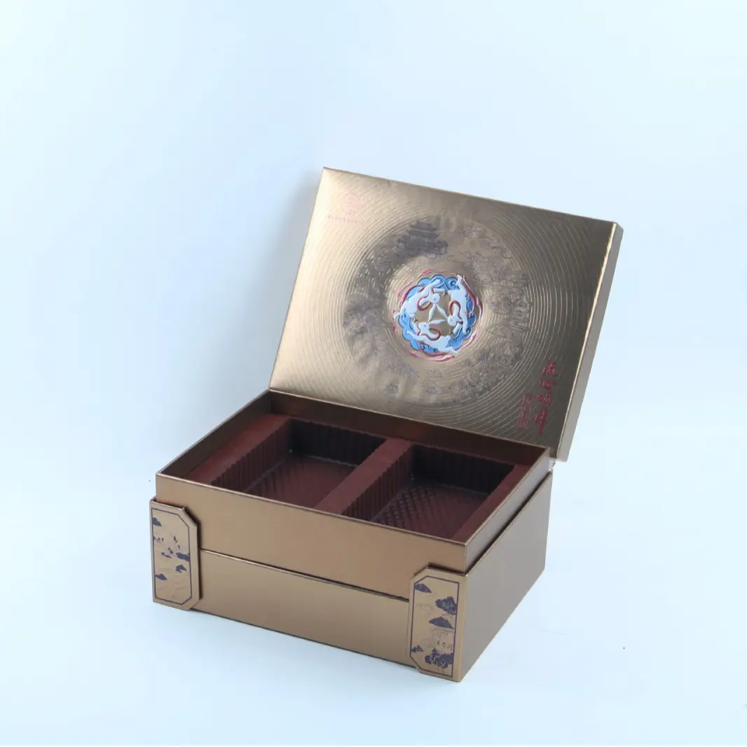 Set regalo da tè confezione coperchio magnetico Set da tè in cartone scatola regalo di lusso personalizzata scatola regalo per tè fatto a mano scatole rigide personalizzate personalizzate