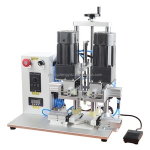 Máquina de sellado de escritorio semiautomática eléctrica comercial para botellas de plástico, latas rotativas, tapado para botellas de plástico - Product Image 2