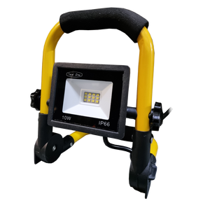 Ideal Star เครื่องฉาย LED แบบพกพาพร้อมขาตั้งพับได้10W-850ไฟทำงาน Lumens-6000K - Product Image 1