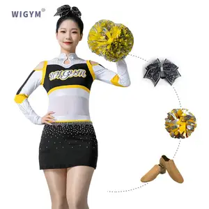 WIGYM Trending Products 2024 New Arrivals Custom Cheerleader Skirt Cheerleading Uniforms for Teams