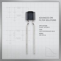 Perles de ferrite Emifil, inducteurs de type filaire, dispositif de filtrage magnétique pour alimentation à découpage, communication et signalisation.