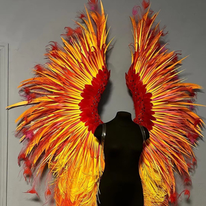 Plumas Naturales de Faisán Naranja de Cola Larga, Pluma Artificial para Fiestas, Carnavales, Decoración del Hogar, Bodas, Jarrones, Manualidades, Disfraces - Product Image 1