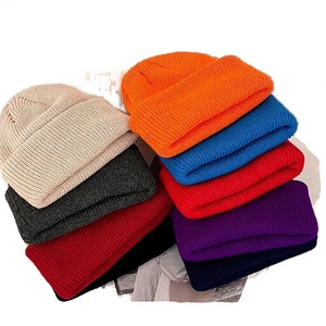 Wholesale Designer Autumn <b>Winter</b> 100% Cotton Knitted Cold <b>Hat</b> Travel Outdoor Warm Solid Color Unisex - Product Image 3
