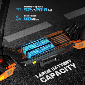 Ruitoo T2master Scooter de Dos Ruedas con Doble Motor 52v Plegable para Adultos Unisex Alcance de 60-80km T2 Motor Dual que Proporciona Mayor Potencia T2 - Product Image 2