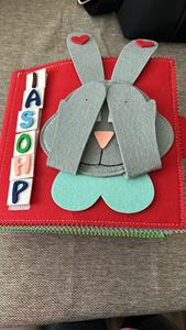 Niños educativos portátiles de Aprendizaje Temprano sensorial Montessori conejo juguetes tela suave tela niños pequeños fieltro libro ocupado libro silencioso - Product Image 6