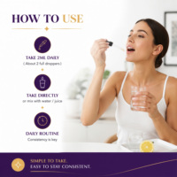 Complément alimentaire liquide liposomal de glutathion en gouttes à marque privée – Mélange boostant de glutathion pour le système immunitaire et antioxydant