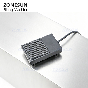 Machine de remplissage de liquides à petite dose semi-automatique à double tête de haute précision ZONESUN ZS-CPYT2 avec pompe à piston en céramique pour bouteilles et tubes - Product Image 5