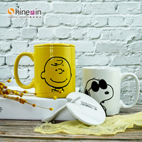 Accepter Tasse à café personnalisée Espresso Porcelaine Nez Tasses en céramique avec visage souriant Tasses en céramique vierges