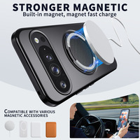 Funda Magnética Híbrida de TPU y PC de Lujo a Prueba de Golpes 360 °   Funda Protectora Giratoria con Anillo y Cobertura Total para Google Pixel 11 Pro XL