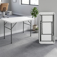 Table rectangulaire pliable d'extérieur, table à manger portable réglable pour location et usage domestique