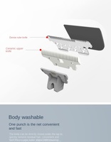 Outils professionnels de coupe de cheveux pour animaux de compagnie tondeuse à cheveux pour chien Kit de toilettage pour chiens tondeuses avec éclairage LED et charge USB 3Type-C
