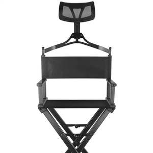 Chaise de Maquillage Pliante en Aluminium Léger avec Repose-Pieds, Chaise de Coiffure Pliable pour Salons et Fournisseurs de Produits de Beauté - Product Image 5