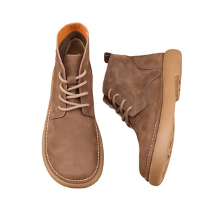 <span class=keywords><strong>Botas</strong></span> de Hombre Retro de Media Caña para Otoño/Invierno 2025, de Cuero de Grano Completo, con Suela Suave y Resistente al Desgaste - Product Image 5