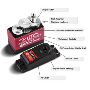 Servo Digital Dsservo <span class=keywords><strong>DS3218</strong></span> <span class=keywords><strong>PRO</strong></span> de 20KG con Engranajes de Acero Inoxidable, Alta Velocidad, Resistente al Agua IP66, Alto Torque para Autos RC 1/8 1/10 - Product Image 3