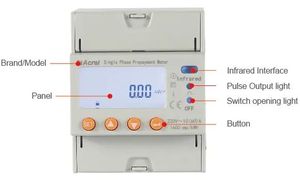 Acrel ADL100-EYNK <span class=keywords><strong>DIN</strong></span> Đường Sắt Thông Minh Từ Xa Trên Off Kiểm Soát Trả trước Trả Sau Duy Nhất Giai Đoạn Thanh Toán Điện <span class=keywords><strong>Meter</strong></span> Với EMS Ứng Dụng - Product Image 6