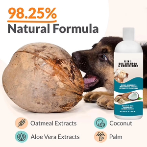 Shampooing et revitalisant pour animaux de compagnie 6 en 1 Nettoyage en profondeur des cheveux Produits de toilettage <span class=keywords><strong>anti</strong></span>-démangeaisons Shampooing hypoallergénique pour chiens et chats - Product Image 5