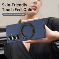 Étui magnétique rotatif à 360° pour Samsung Z Fold 8 7 6 5 4 3, coque de téléphone de luxe mince mate en PC antichoc pour Z Fold 8 avec film