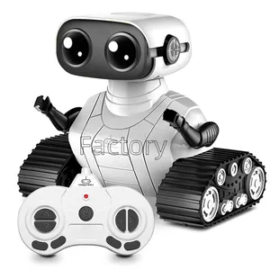 Robot kecil 2.4ghz Remote Control, mainan edukasi Robot pintar berubah bentuk untuk anak-anak