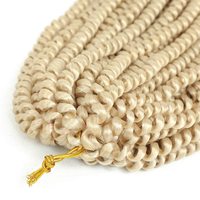 Vente en gros pour professionnels : Extensions de cheveux pour tresses Spring Twist, Afro synthétique volumineux, Bomb Twist, Tresses Water Wave, Trame unique, 8 pouces