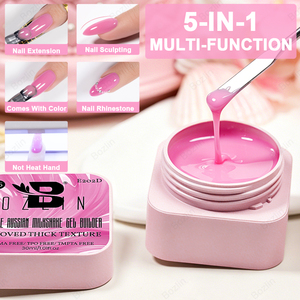 BOZLIN Gel Constructor de Uñas Milkshake Ruso de 24 Colores, Sin HEMA, TPO, TMPTA, Gel de Extensión de Uñas Personalizado 5 en 1 en Tarro - Product Image 4