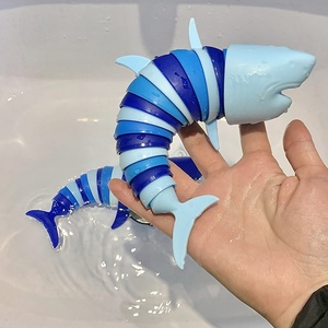 Popolare oceano decompressione arcobaleno squalo delfino giocattolo educativo di plastica Caterpillar scienza giocattolo per bambini divertente lumaca - Product Image 1